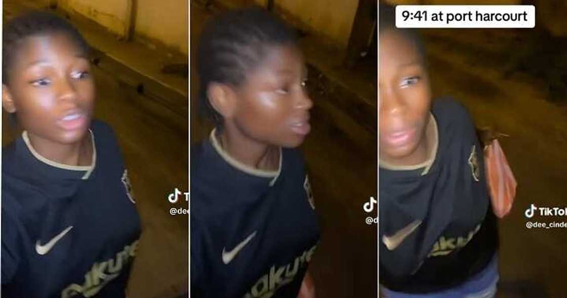 Lady raises the alarm while walking alone at night Lady raises the alarm while walking alone at night