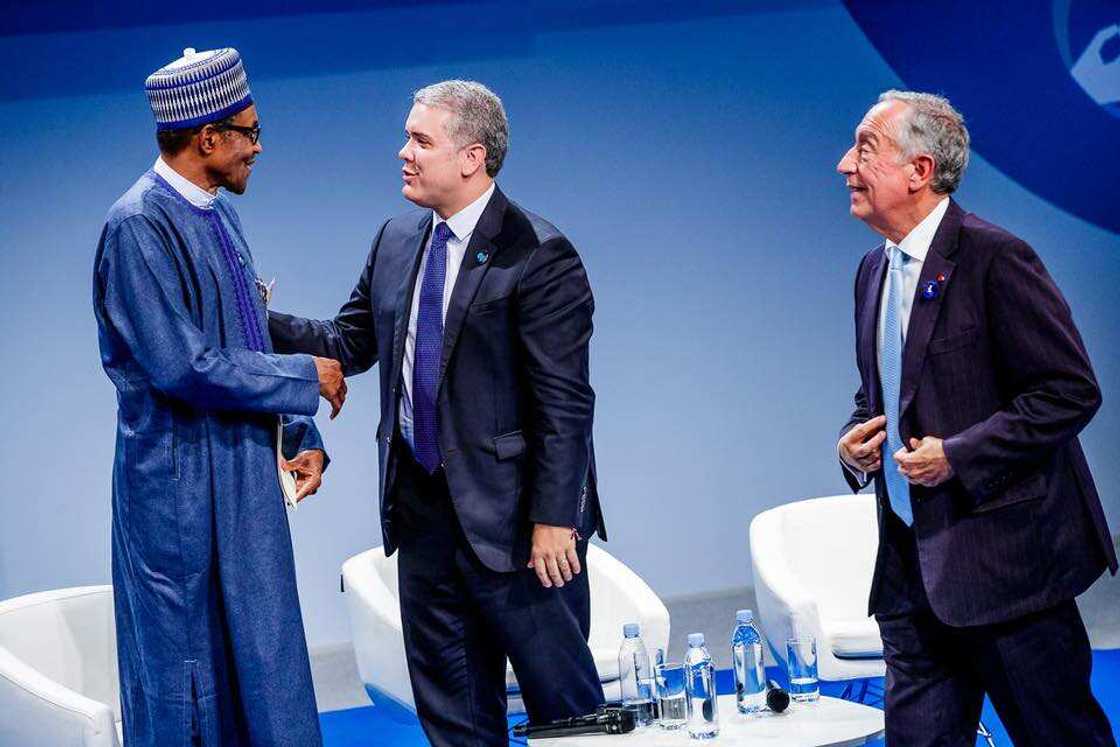 Buhari ya gabatar da jawabi a gaban shugabannin kasashen duniya 70, hotuna Buhari ya gabatar da jawabi a gaban shugabannin kasashen duniya 70, hotuna