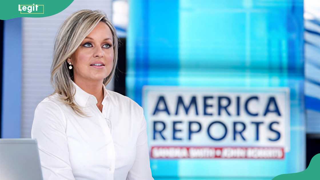 Fox News anchor Sandra Smith at Fox News Channel Studios