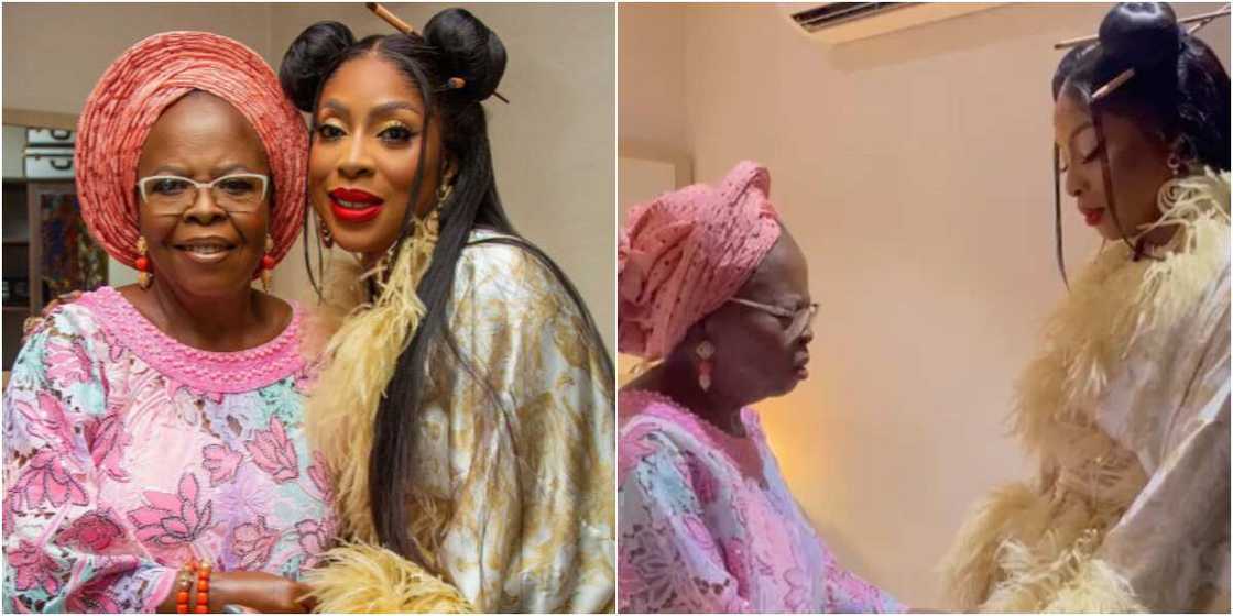 Mo Abudu and her mother Mo Abudu and her mother