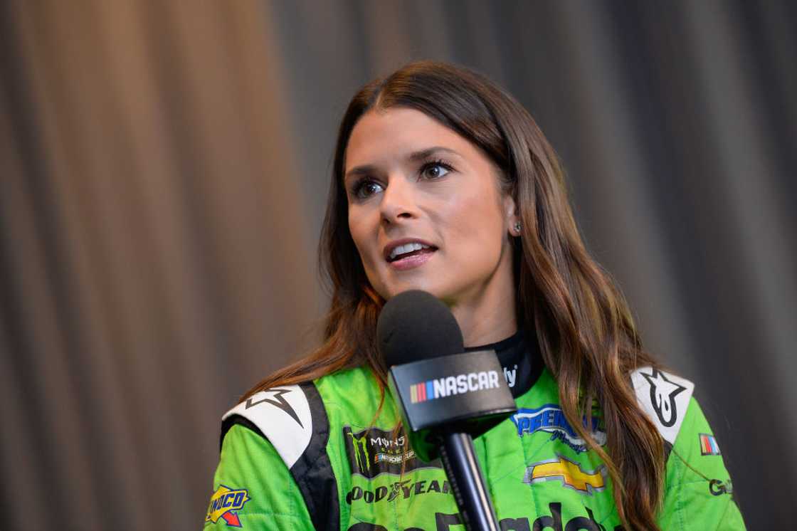 Danica Patrick at Daytona International Speedway in Daytona Beach, Florida. Danica Patrick at Daytona International Speedway in Daytona Beach, Florida.