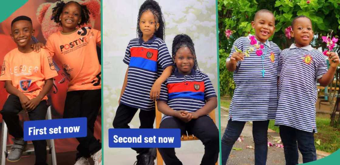 Mother gives birth to twins thrice. Mother gives birth to twins thrice.