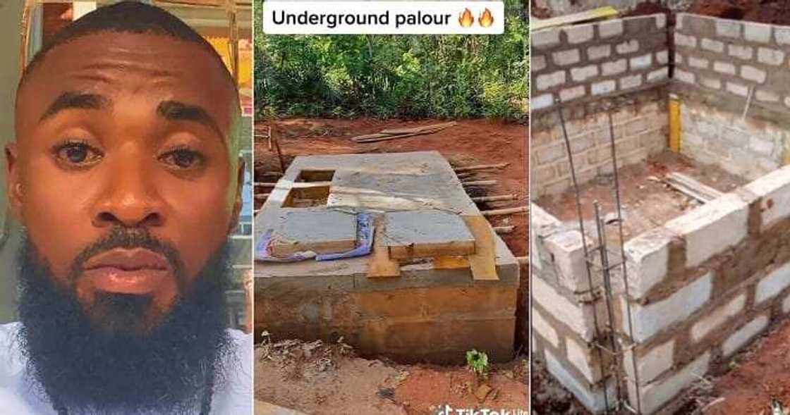 Nigerian man shows off his underground parlour Nigerian man shows off his underground parlour