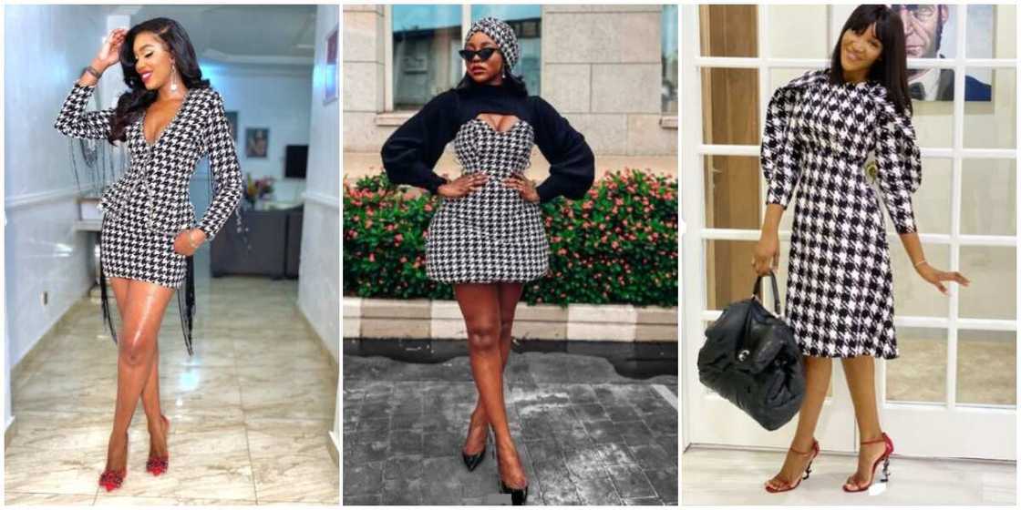 Photos of celebrities in houndstooth. Photos of celebrities in houndstooth.