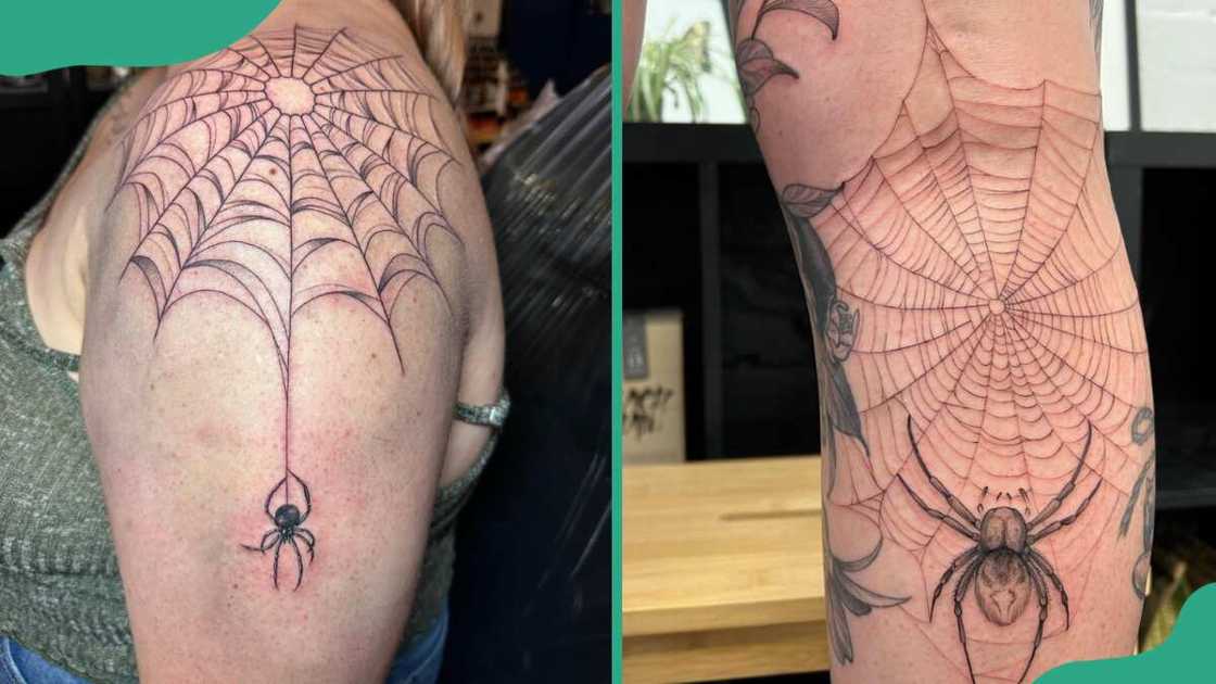 Spider web tattoos Spider web tattoos