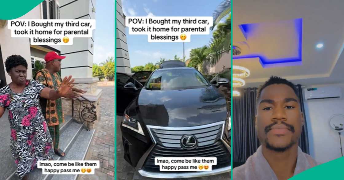 Nigerian Man Shows Parents His 3rd Car For 1st Time, They Dance with Him in Sweet Video Nigerian Man Shows Parents His 3rd Car For 1st Time, They Dance with Him in Sweet Video