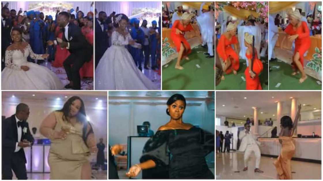 People had fun during the wedding ceremonies.