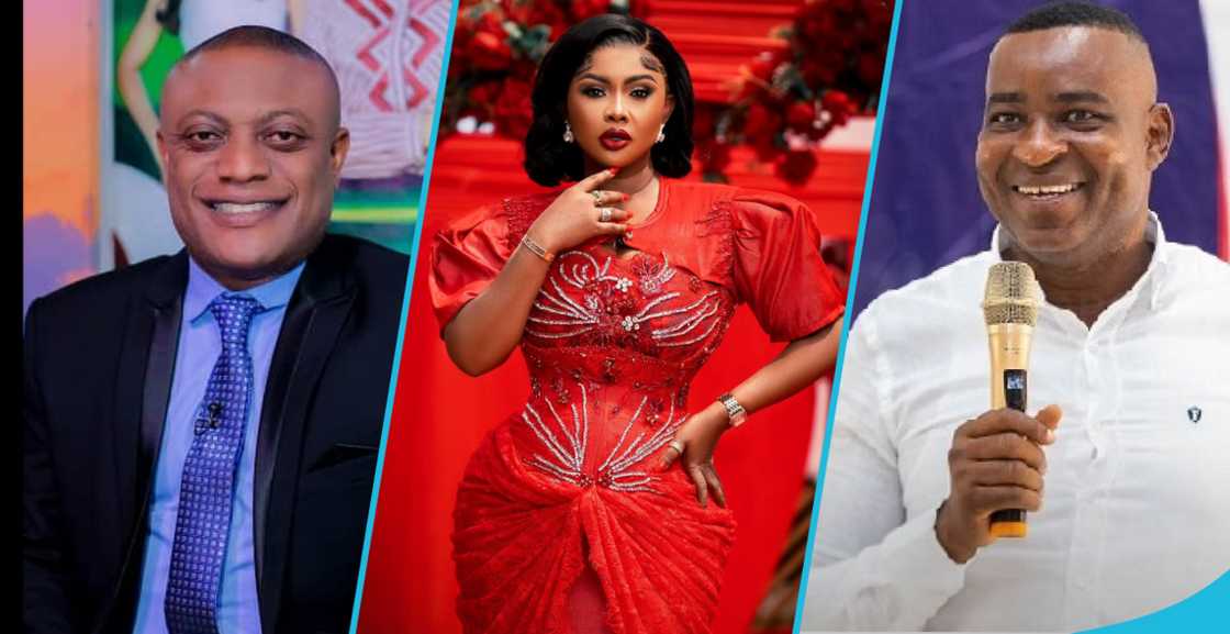 Lawyer Maurice Ampaw, Nana Ama McBrown and Chairman Wontumi Lawyer Maurice Ampaw, Nana Ama McBrown and Chairman Wontumi