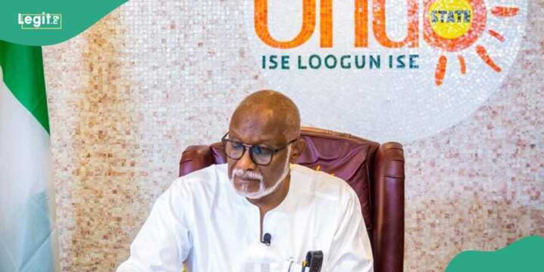 Marigayi gwamnan jihar Ondo, Rotimi Akeredolu.