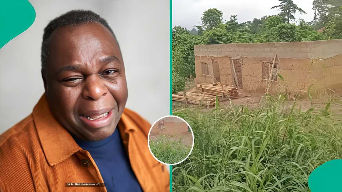 Ghanaian man returns to see unfinished house