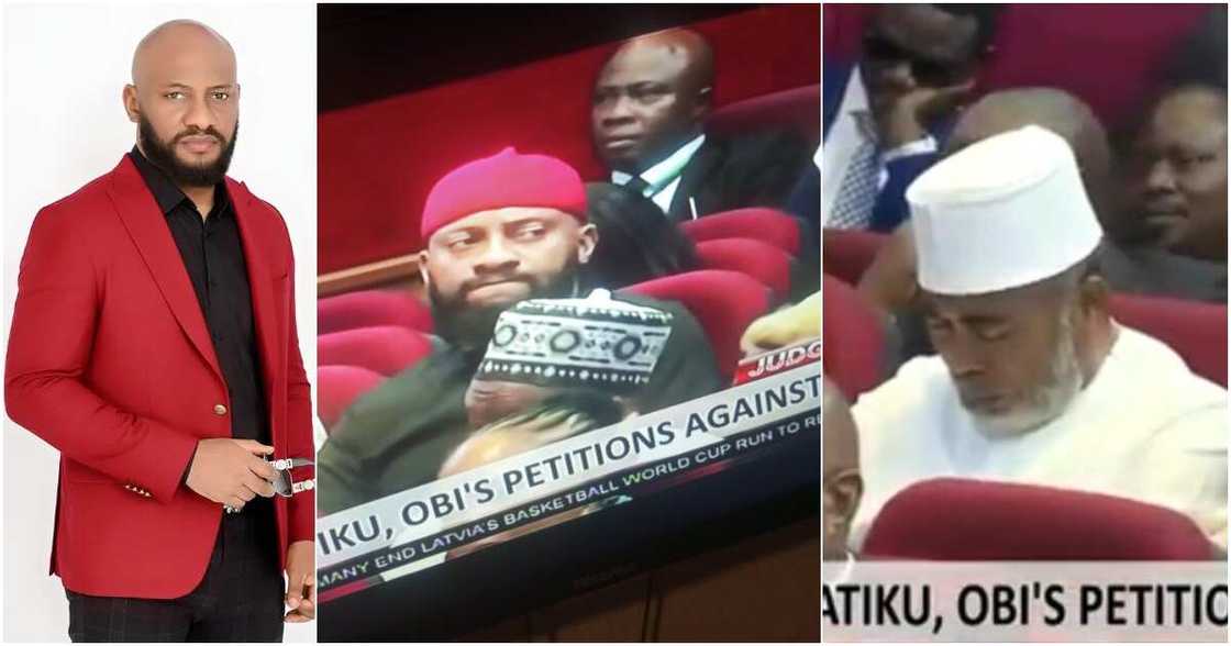 Yul Edochie at election tribunal in Abuja