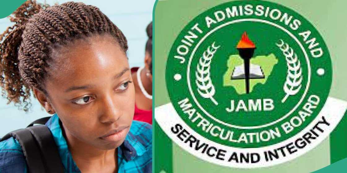 Lady shares her JAMB result. Lady shares her JAMB result.