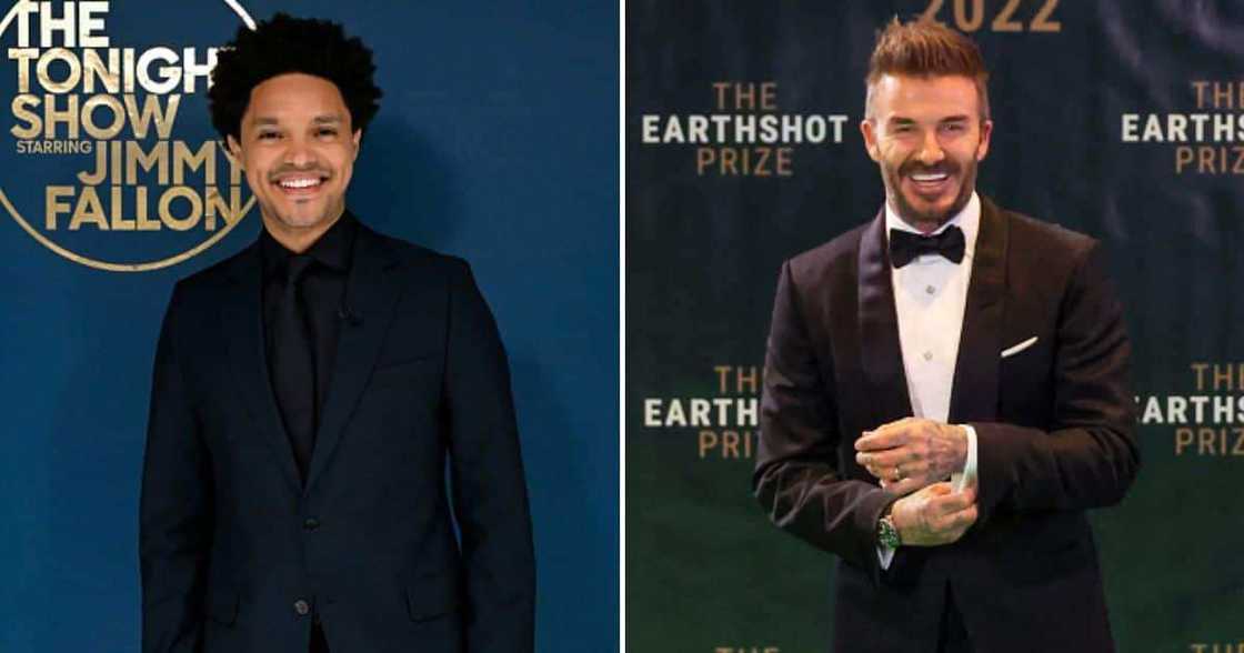 Trevor Noah and David Beckham