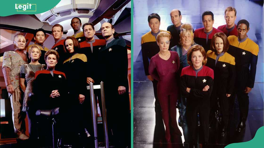 The Star Trek Voyager cast members The Star Trek Voyager cast members