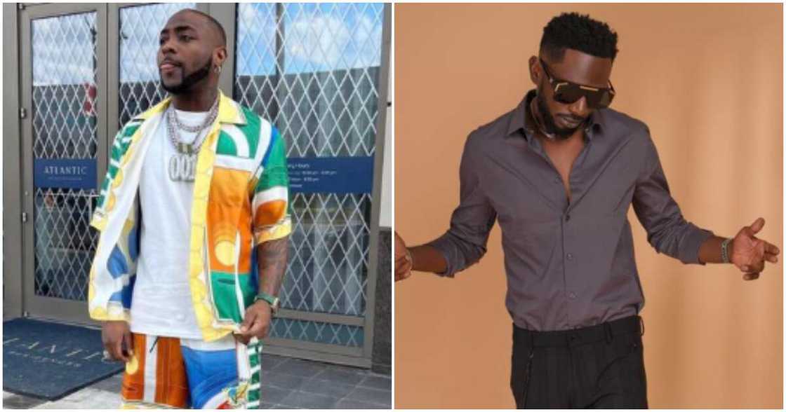 Nigerian singers Davido and Mr May D Nigerian singers Davido and Mr May D