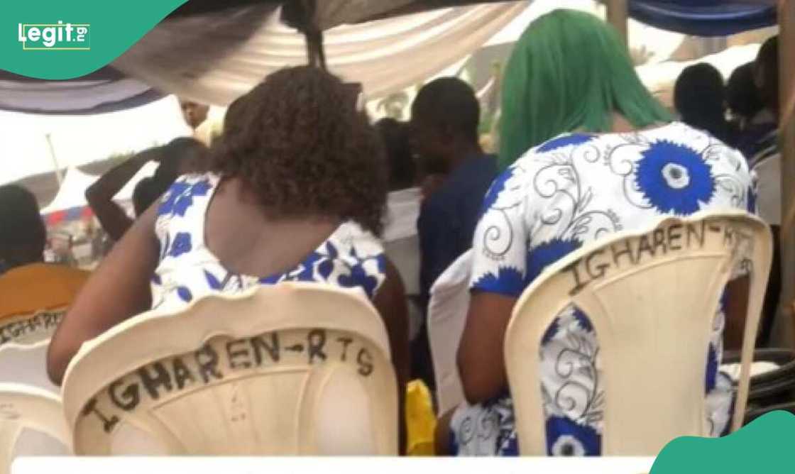 Photo of women at wedding ceremony