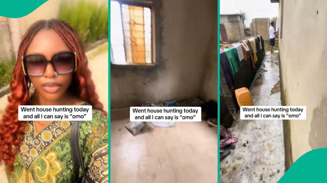 Lady shares video showing when she went for house-hunting. Lady shares video showing when she went for house-hunting.