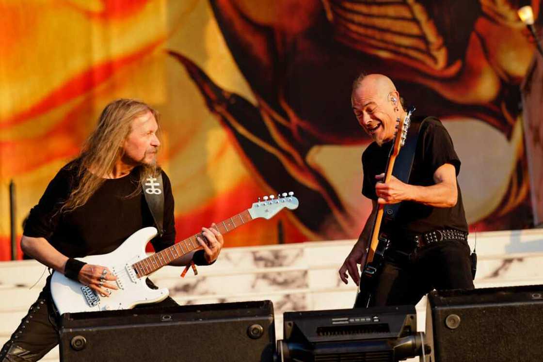 Guitarist Mike Wead (l) and bassist Joey Vera perform at WOA - Wacken Open Air. Photo: Frank Molter Guitarist Mike Wead (l) and bassist Joey Vera perform at WOA - Wacken Open Air. Photo: Frank Molter