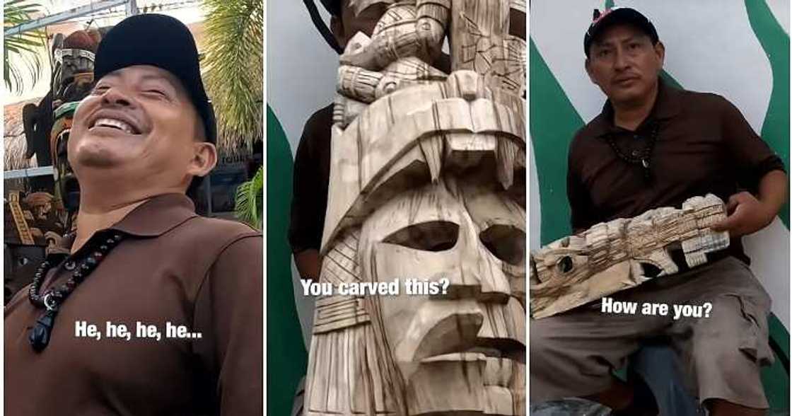 Man helps widower, sculptures Man helps widower, sculptures