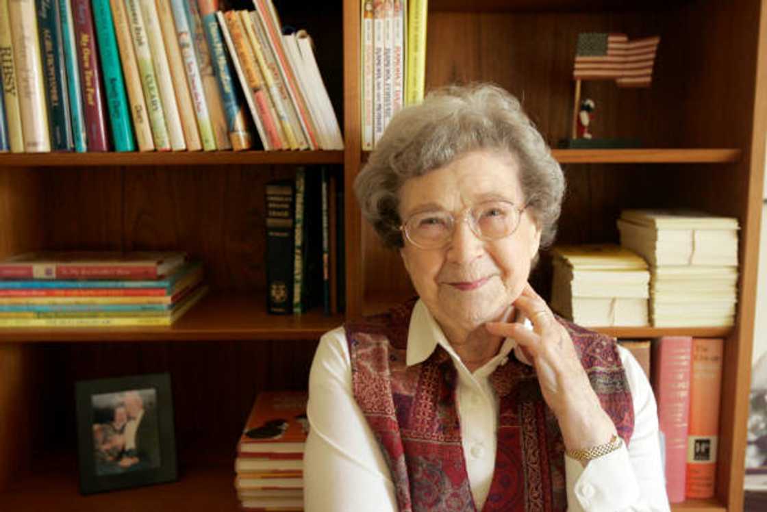 Beverly Cleary at home in Carmel Valley.