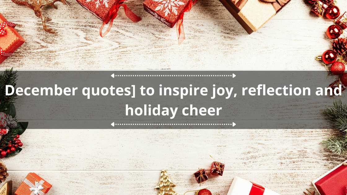 December quotes