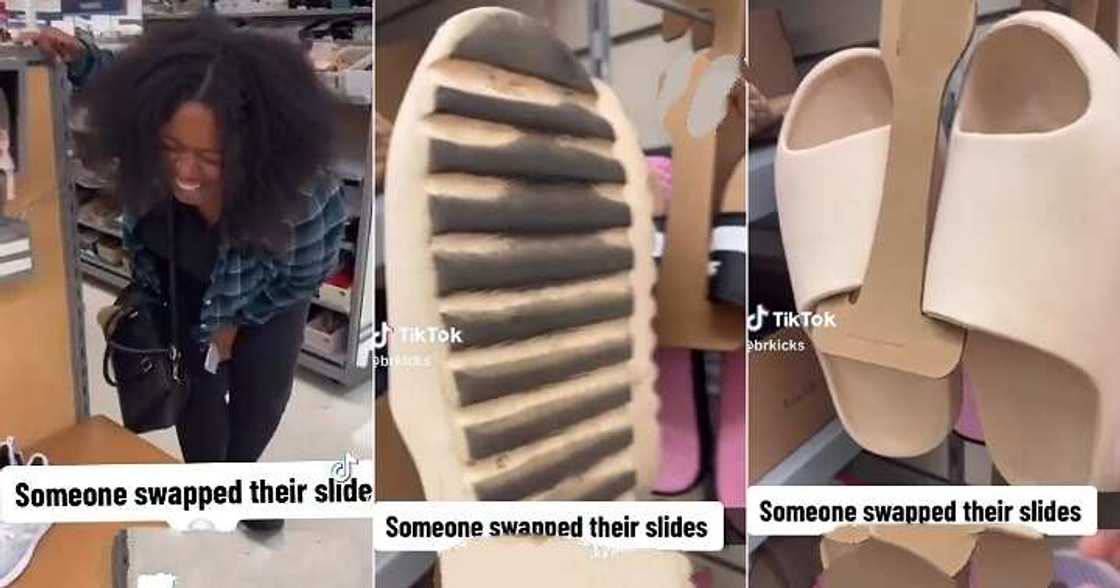 Customer secretly exchanges new footwear with used one Customer secretly exchanges new footwear with used one