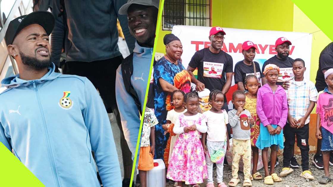 Jordan Ayew donates to orphanage in Liberia. Jordan Ayew donates to orphanage in Liberia.