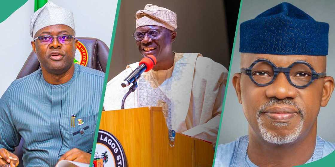 Babajide Sanwo-olu (Lagos), Dapo Abiodun (Ogun), and Biodun Oyebanji (Ekiti) Oyo state Governor Seyi Makinde.