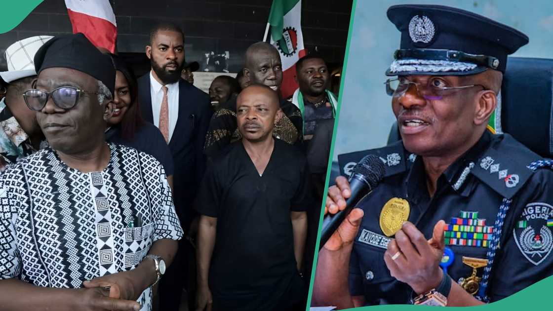Shugaban NLC da IGP Kayode. Shugaban NLC da IGP Kayode.