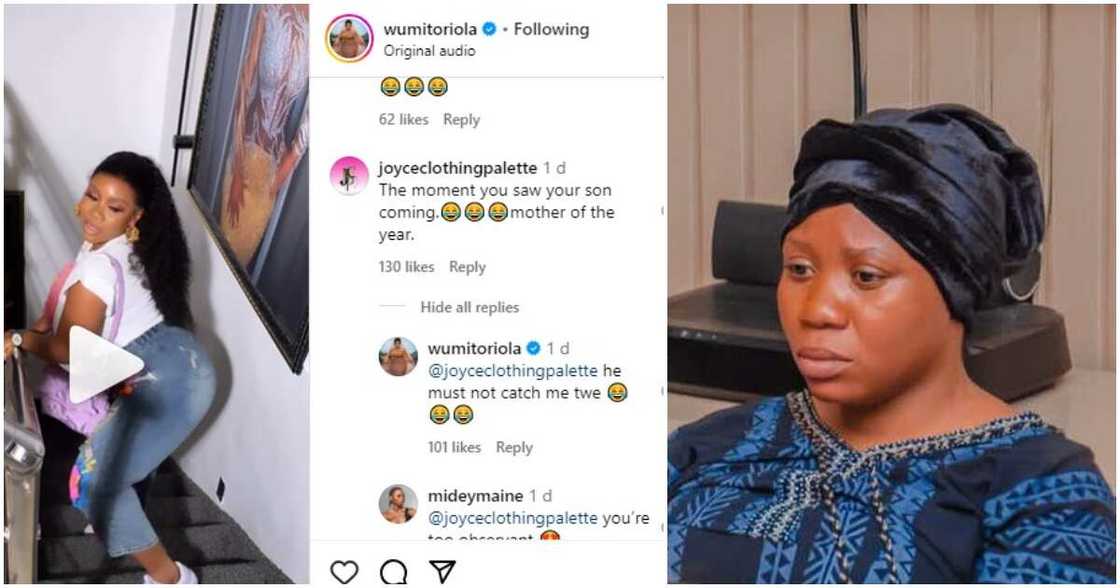 Wumi Toriola and a fan. Wumi Toriola and a fan.