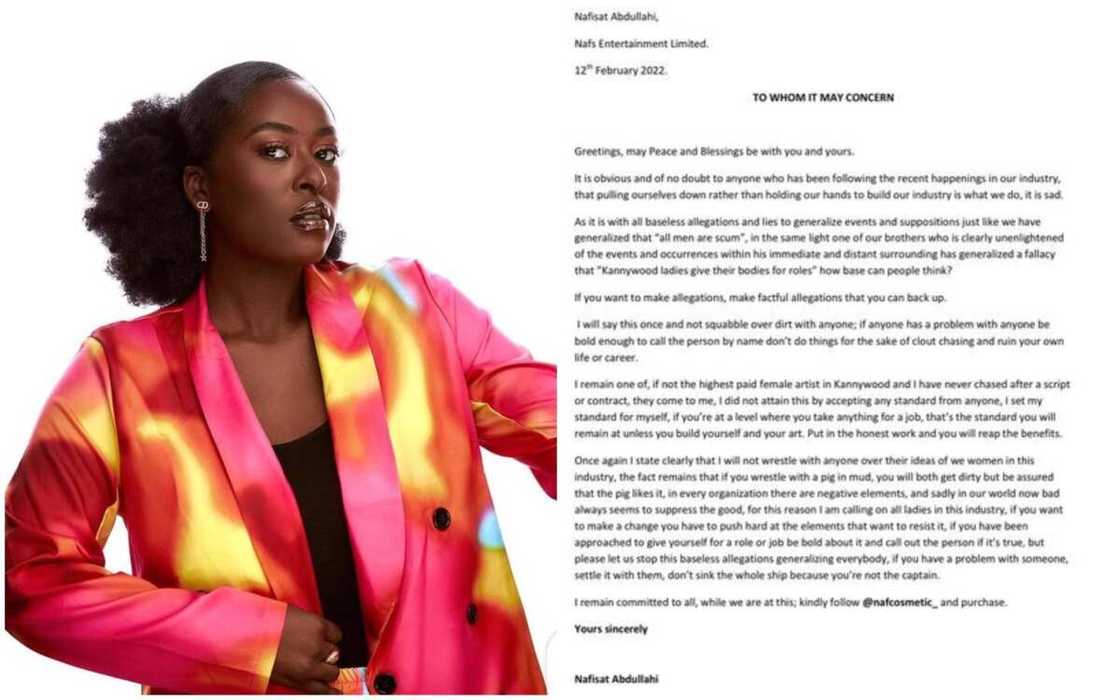 Batun lalata da matan fim: Nafisa Abdullahi ta saki martani ga Sarkin waka Batun lalata da matan fim: Nafisa Abdullahi ta saki martani ga Sarkin waka