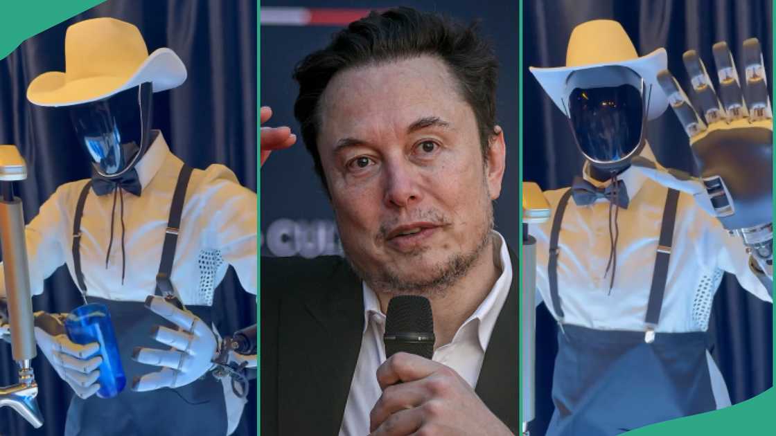 Elon Musk's company shows off robots that can act carry out human-like tasks unaided Elon Musk's company shows off robots that can act carry out human-like tasks unaided