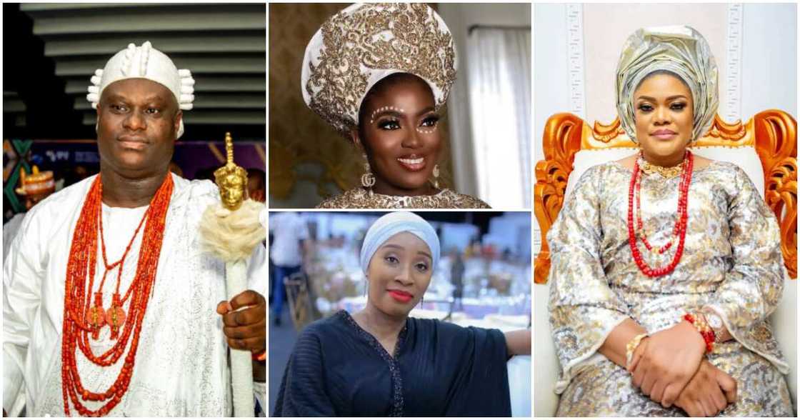 Photos of Ooni of Ife and his new wives Photos of Ooni of Ife and his new wives