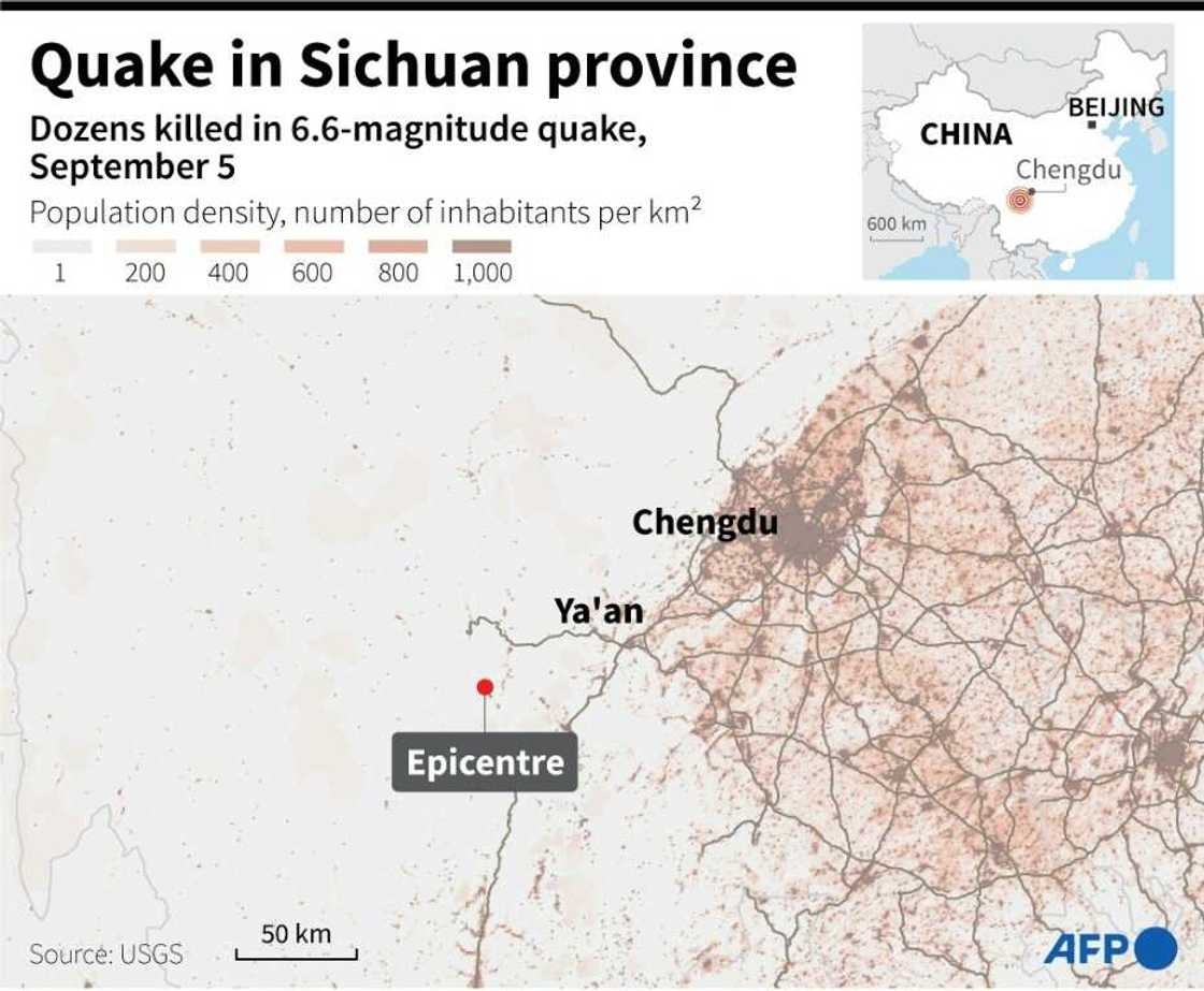 Quake in Sichuan province