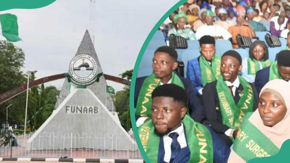 FUNAAB university campus and Veterinary Medicine Graduates during their oath-taking ceremony FUNAAB university campus and Veterinary Medicine Graduates during their oath-taking ceremony