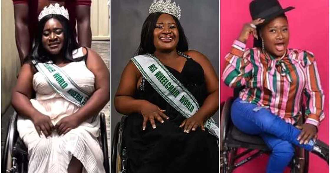Disabled Nigerian lady, beauty queen, Miss Wheelchair Disabled Nigerian lady, beauty queen, Miss Wheelchair