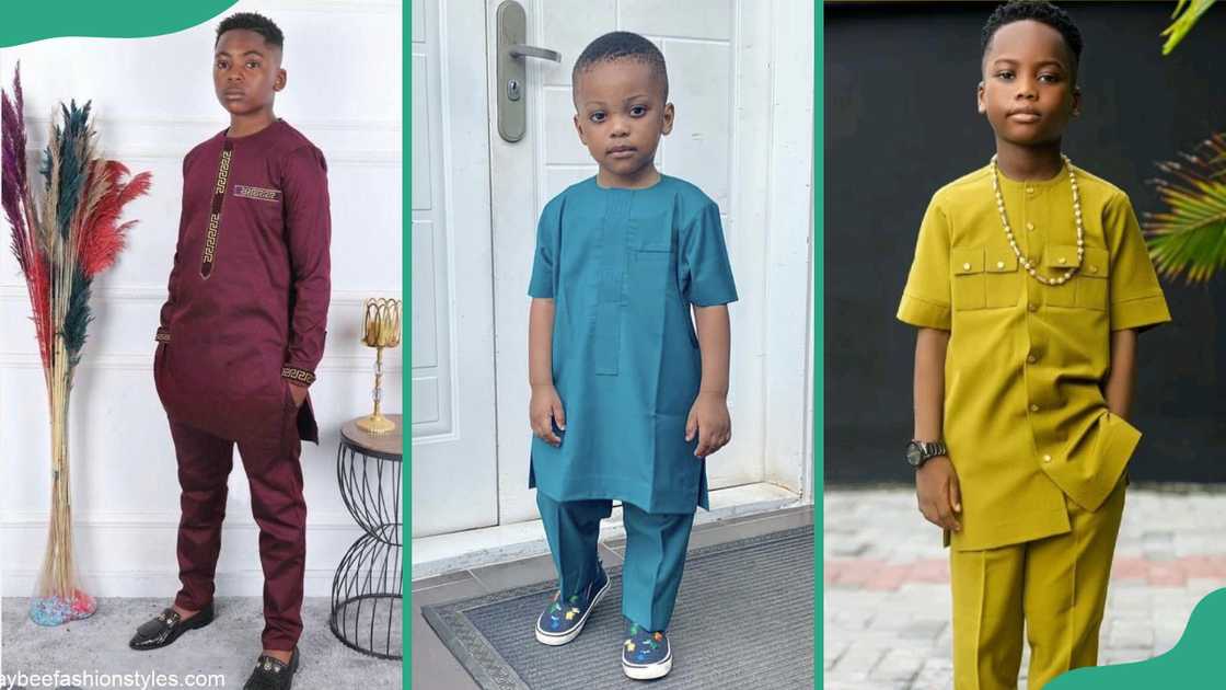 Simple baby boy native styles in Nigeria