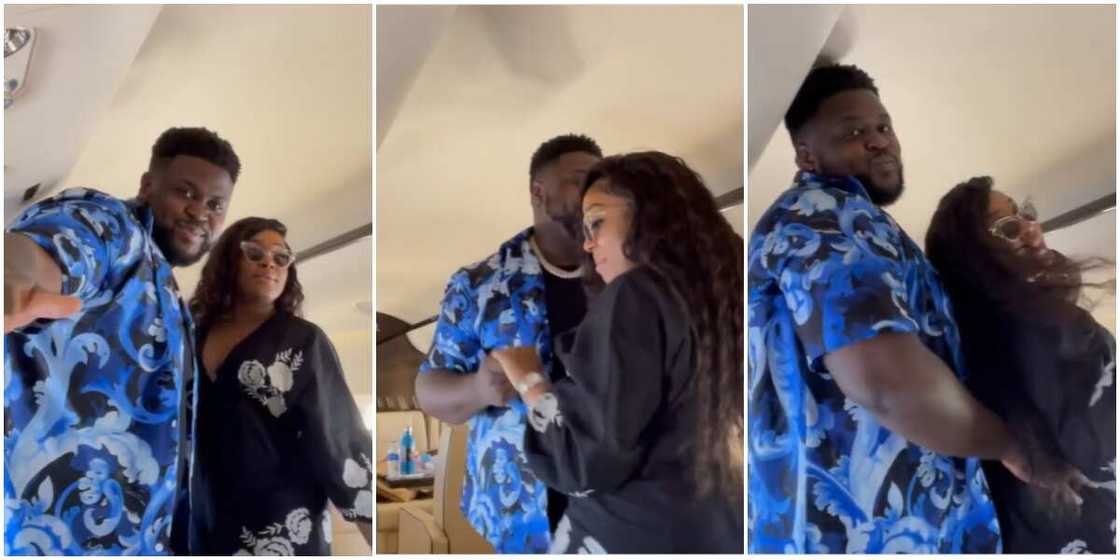 Davido's brother Adewale and wife sighted 40,000ft in the air