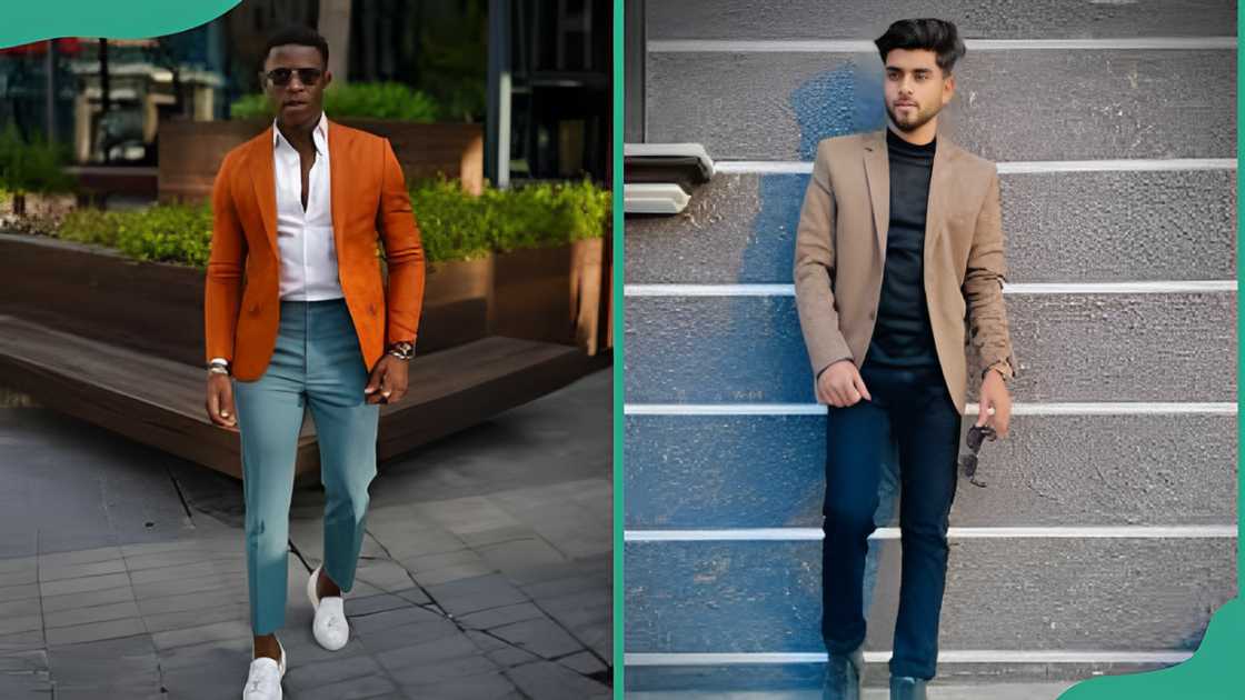 Blazer with jeans for men