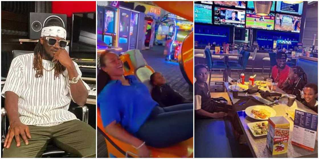 Paul Okoye and family Paul Okoye and family