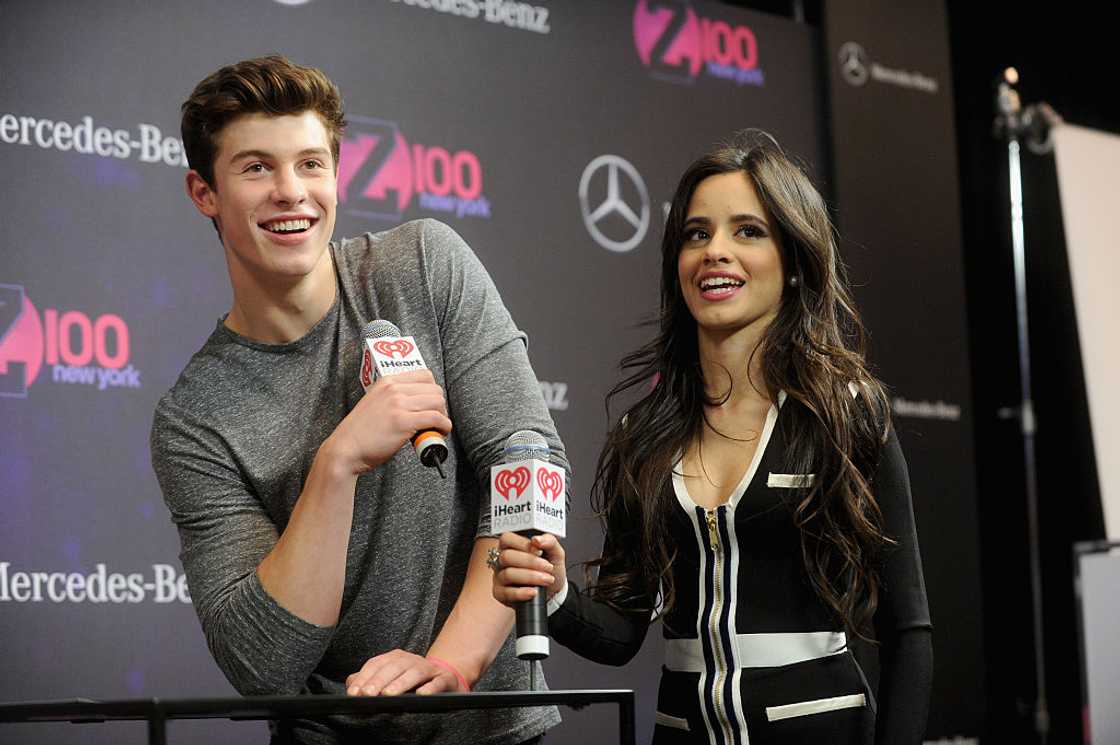Musicians Shawn Mendes and Camila Cabello at the Madison Square Garden in New York City Musicians Shawn Mendes and Camila Cabello at the Madison Square Garden in New York City