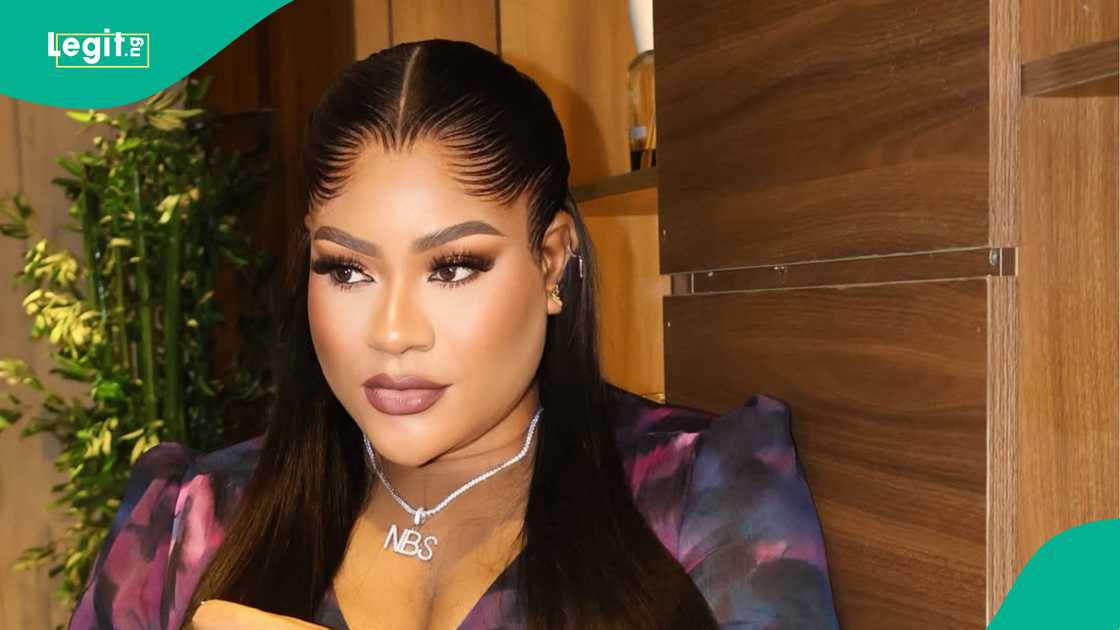 Fans react to Nkechi Blessing's Dress Your Miracle photo.