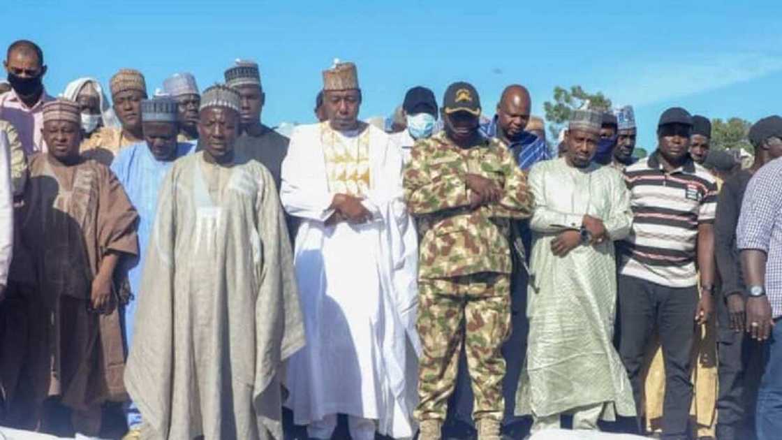 Video shows emotional moment Governor Zulum was helping locals to bury 43 farmers killed by Boko Haram