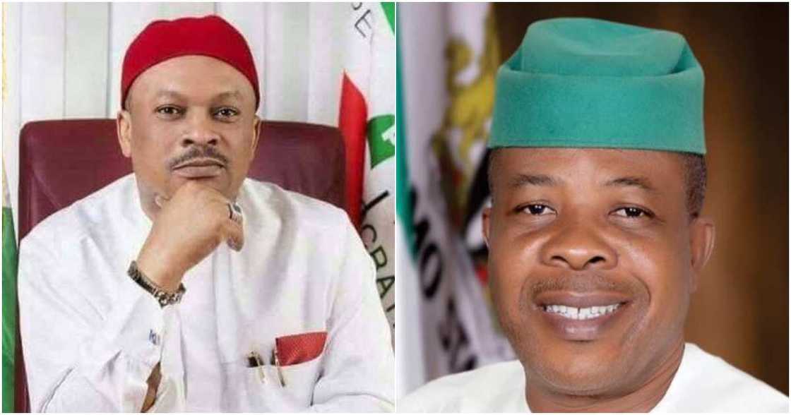 Imo state governorship election, 2023 polls, PDP crisis, Emeka Ihedioha, Senator Samuel Anyanwu Imo state governorship election, 2023 polls, PDP crisis, Emeka Ihedioha, Senator Samuel Anyanwu