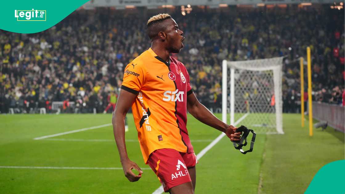 Victor Osimhen, Galatasaray, Fenerbahce, Ulker Stadium, Kadikoy, Istanbul, Turkiye, Turkish Cup. Victor Osimhen, Galatasaray, Fenerbahce, Ulker Stadium, Kadikoy, Istanbul, Turkiye, Turkish Cup.