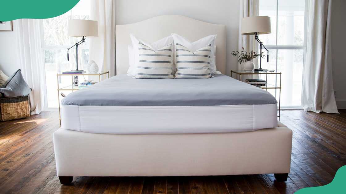 A bed with the Better Bedder.