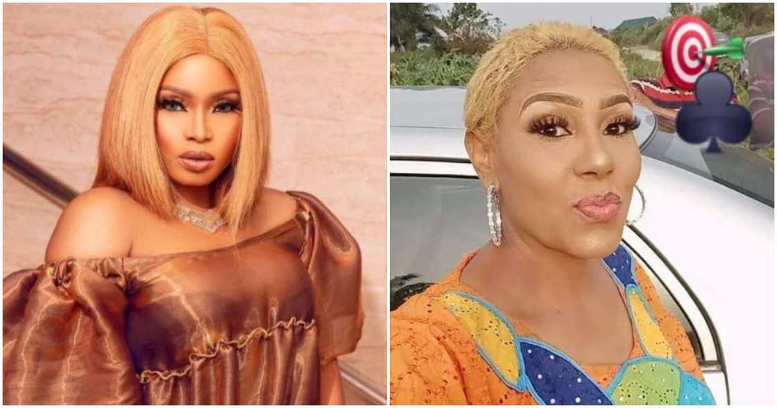 Nollywood actresses Halima Abubakar and Shan George Nollywood actresses Halima Abubakar and Shan George