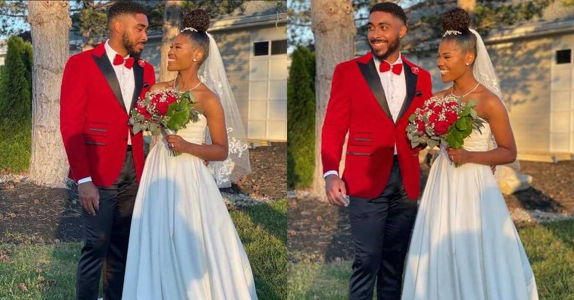 Abundant joy as man marries lady she met in 2016 as a pure person; internet celebrates them
Credit: @Speaknatespeak