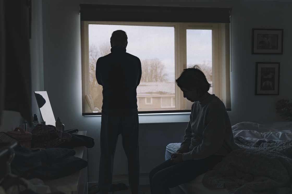 Novels Couple having a disagreement.