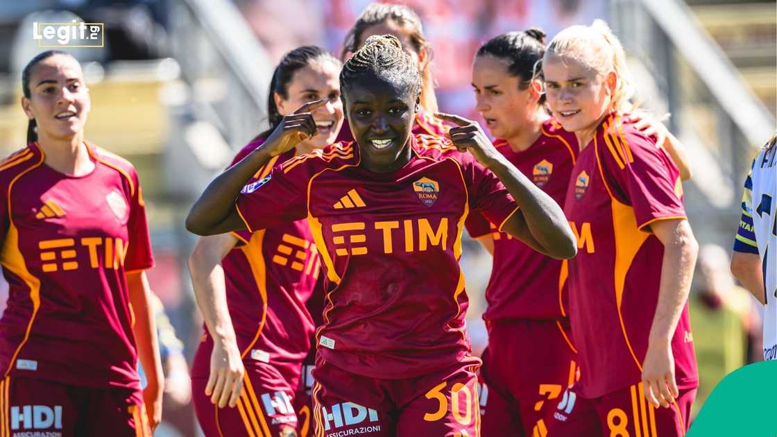 Rinsola Babajide, Super Falcons, Italy, AS Roma, Football, Nigeria, WAFCON, Africa. Rinsola Babajide, Super Falcons, Italy, AS Roma, Football, Nigeria, WAFCON, Africa.